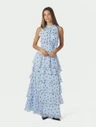 Neo Noir Jurk Marli Big Dot Blauw 1