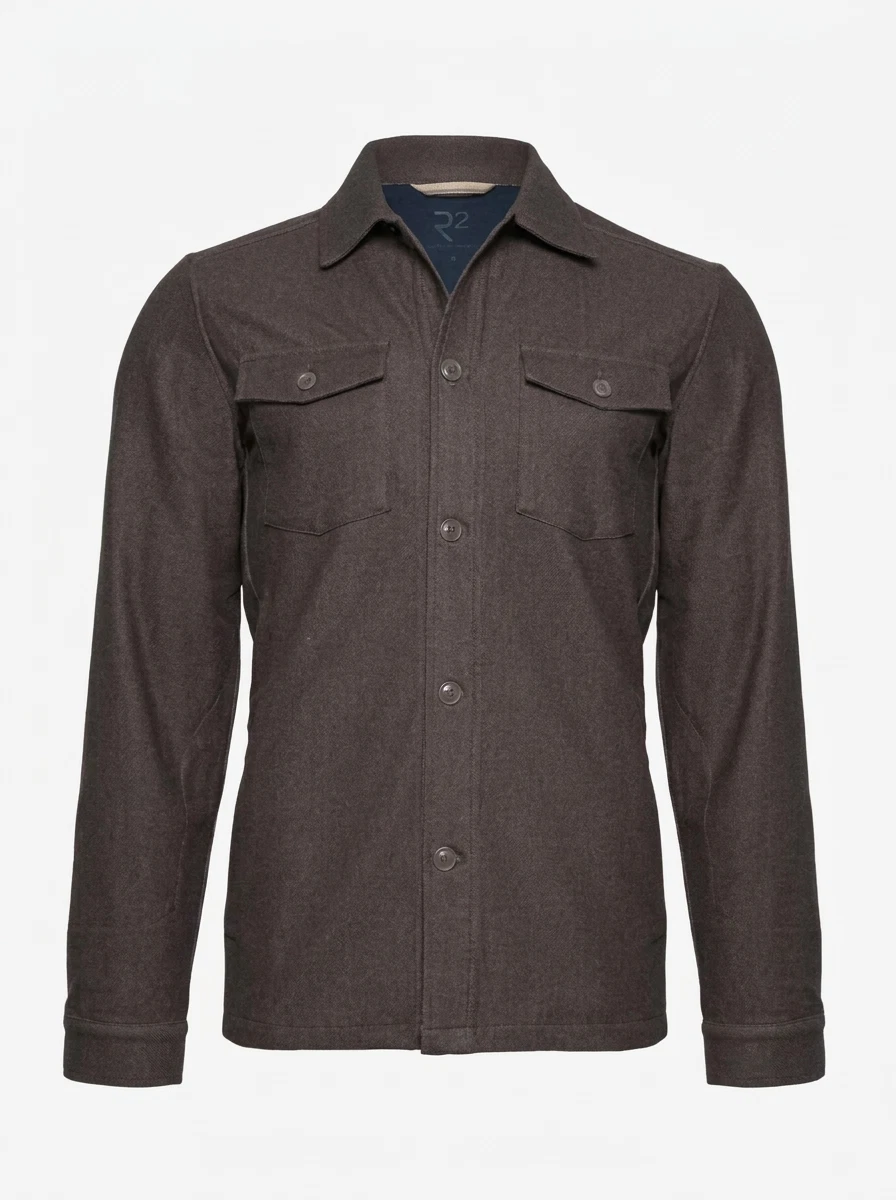 R2 Amsterdam Overshirt 134.OVERSHIRT.008 GFF Bruin 1