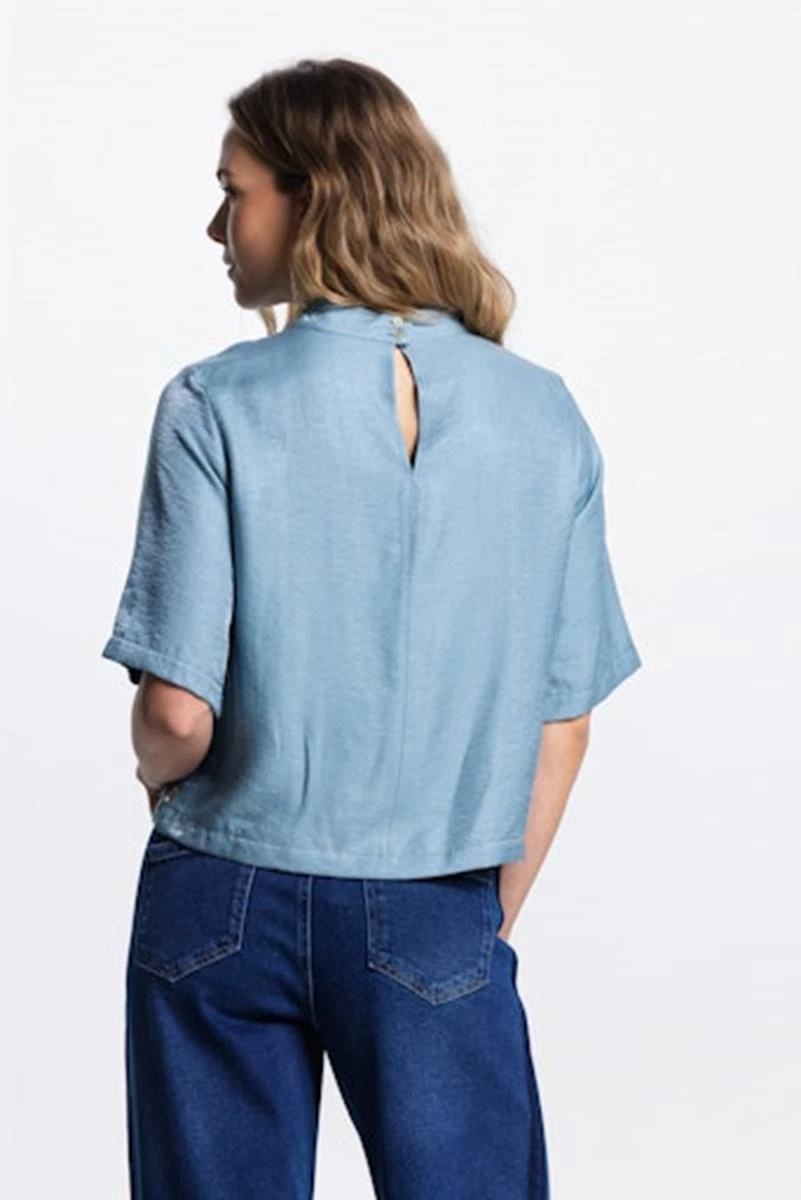 Jansen Amsterdam Blouse Odile Blauw 3