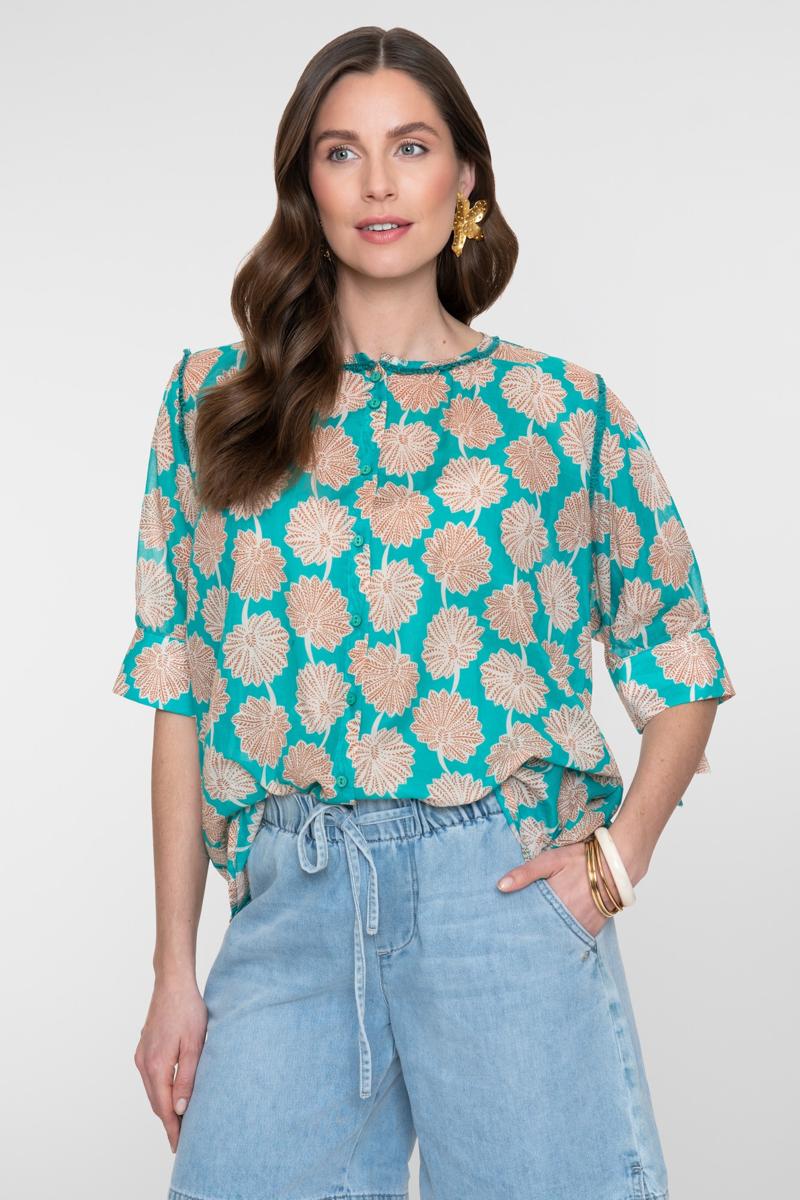 Geisha Blouse 63478-20 Blauw 2