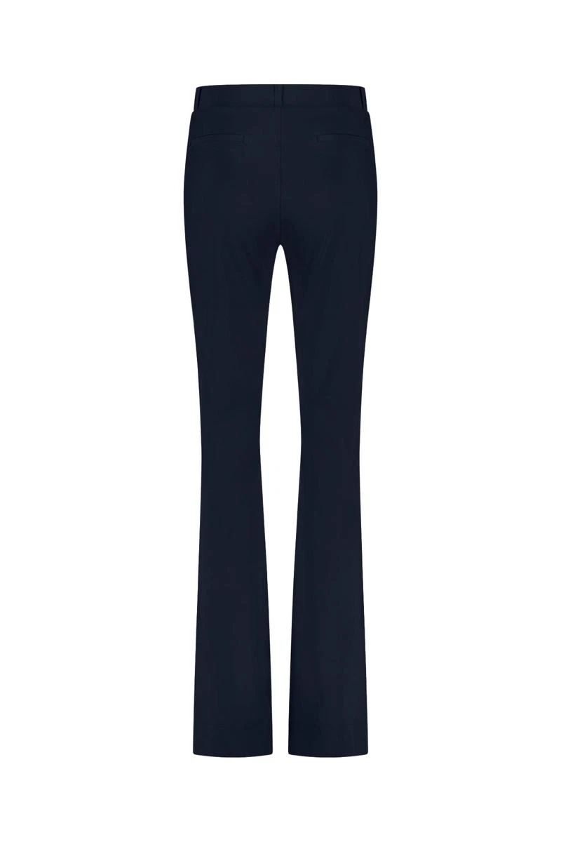 Studio Anneloes Pantalon Flair Bonded Long Blauw 4