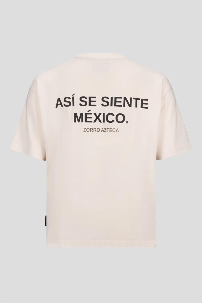 Zorro Azteca T-Shirt Asi se siente Mexico Off-White 1