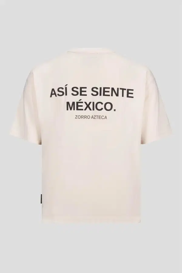 Zorro Azteca T-Shirt Asi se siente Mexico Off-White 1