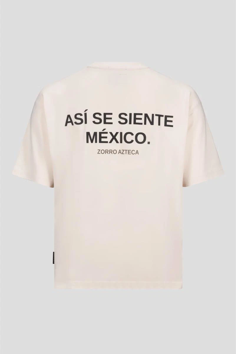 Zorro Azteca T-Shirt Asi se siente Mexico Off-White 1