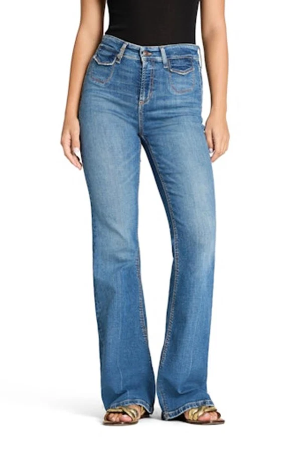 Cambio Jeans Fabienne Pocket Blauw 1