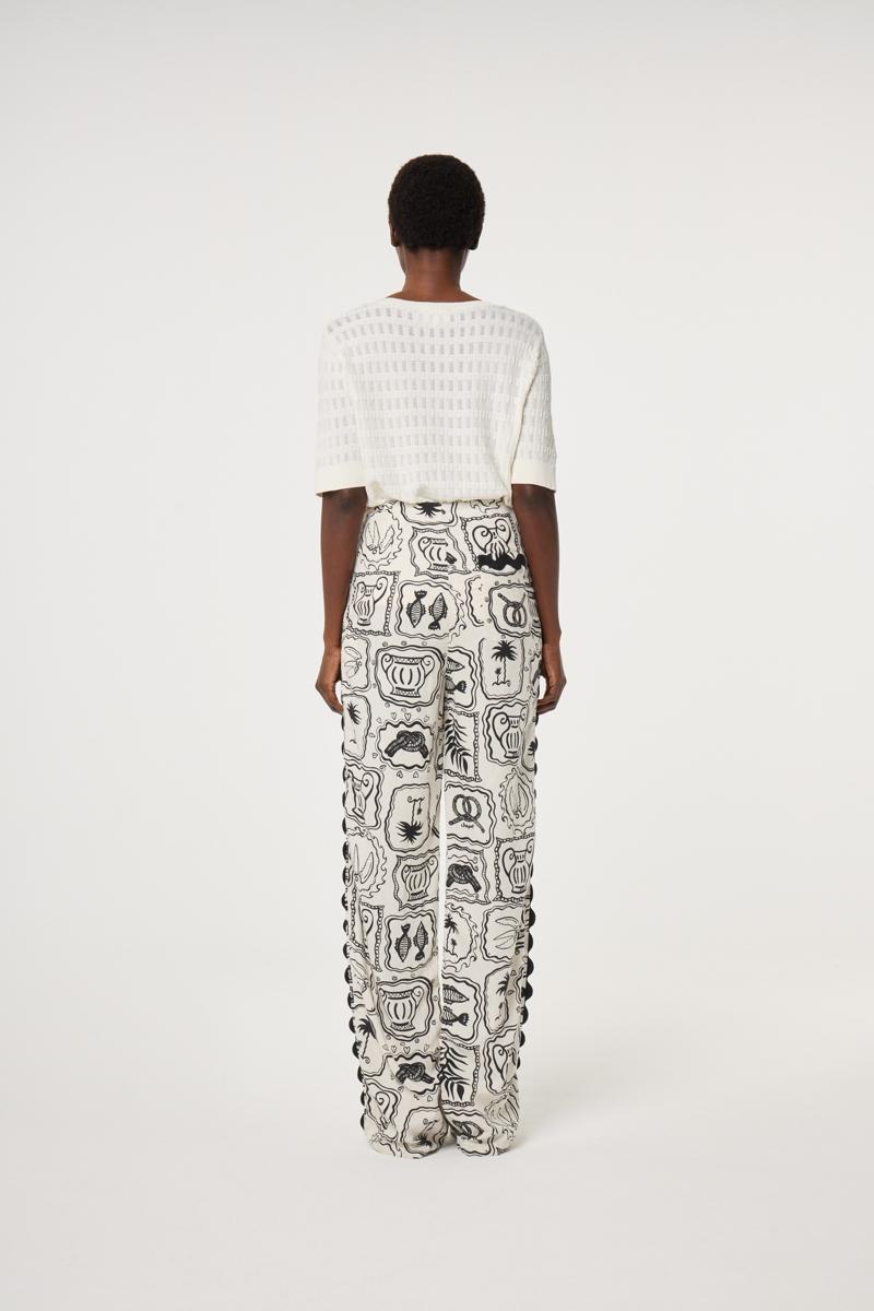 Fabienne Chapot Pantalon Guicho Off-White 3
