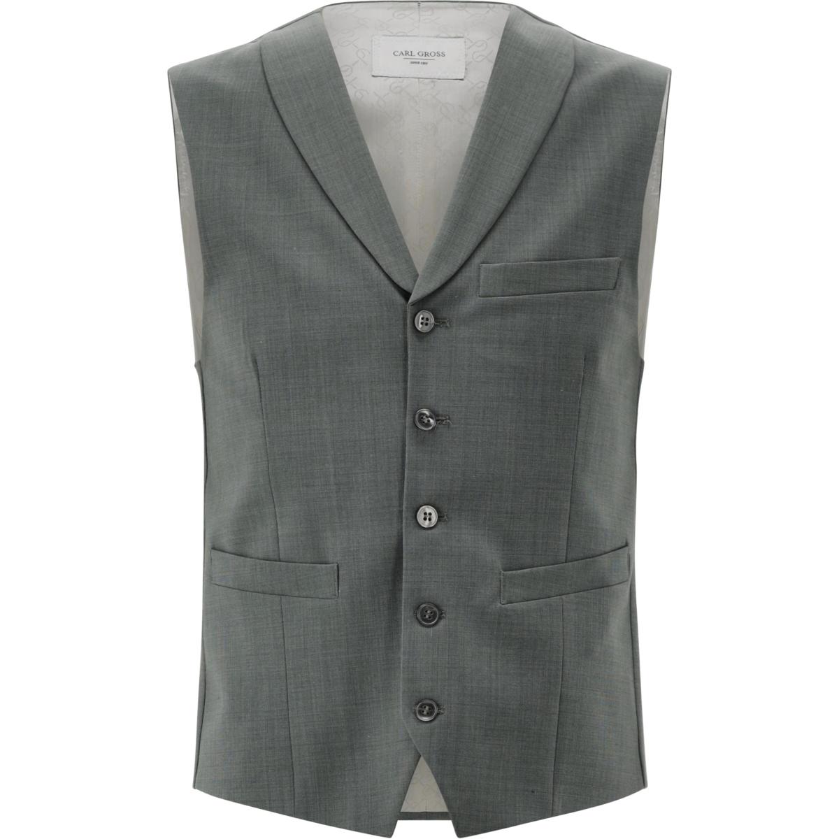 Carl Gross Gilet Warren Grijs 2