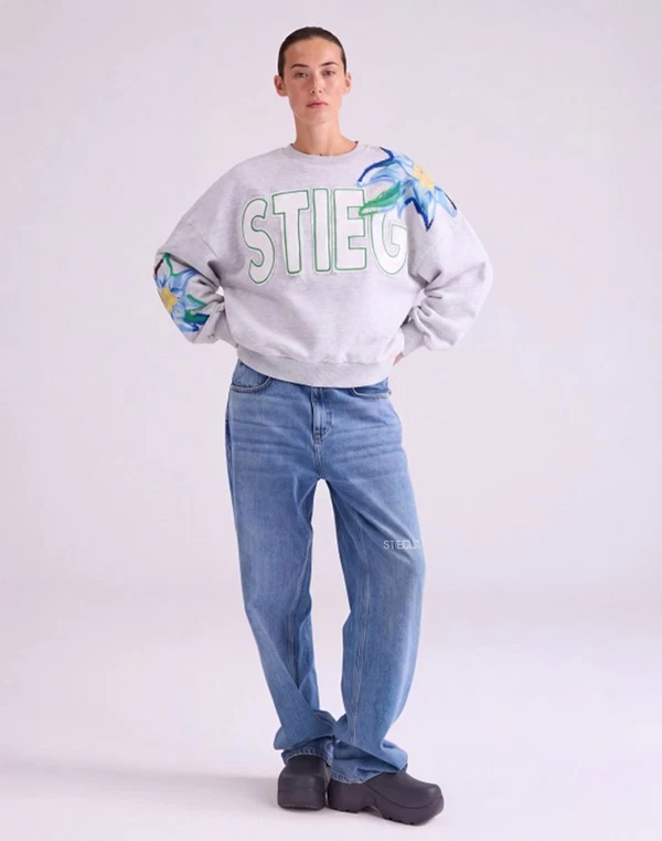 Stieglitz Sweater Eliza Grijs 1