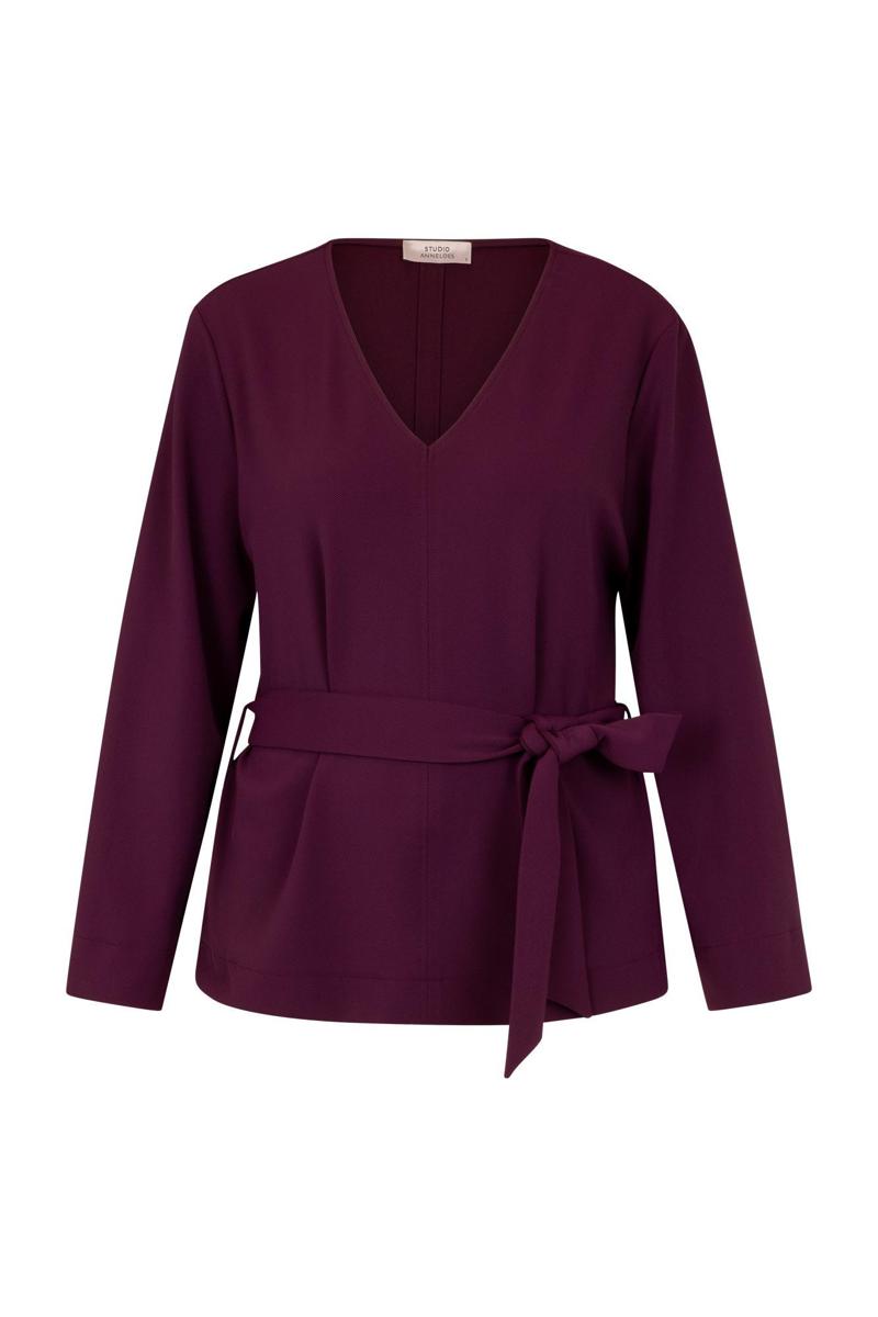 Studio Anneloes Blouse Vesper twill top Paars 1
