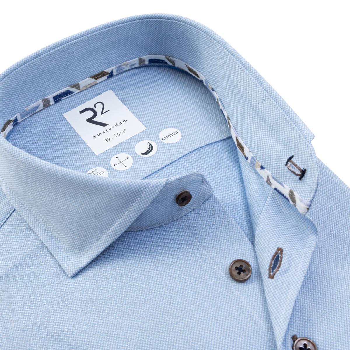 R2 Amsterdam Overhemd 132.WSP.001 Blauw 2