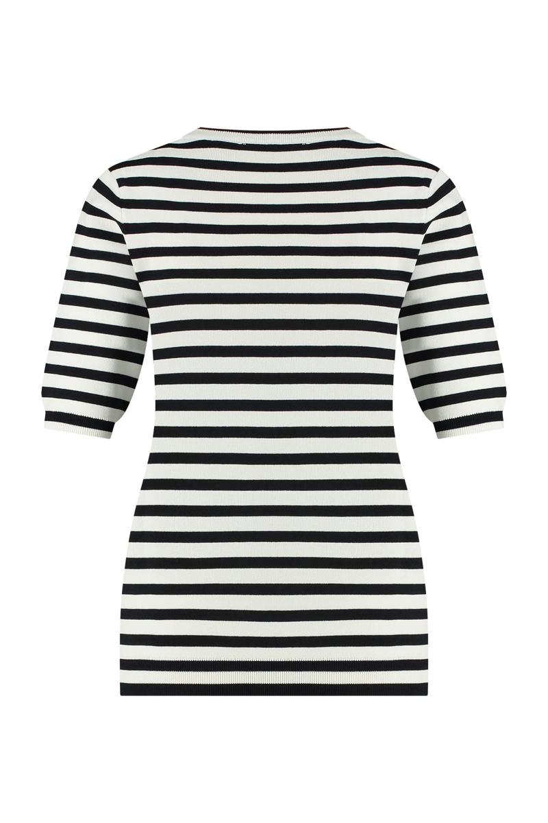 Studio Anneloes Studio Anneloes Trui Luna stripe short Off-White 3