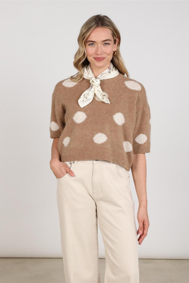 NUKUS Trui NKF03080 Taupe 6