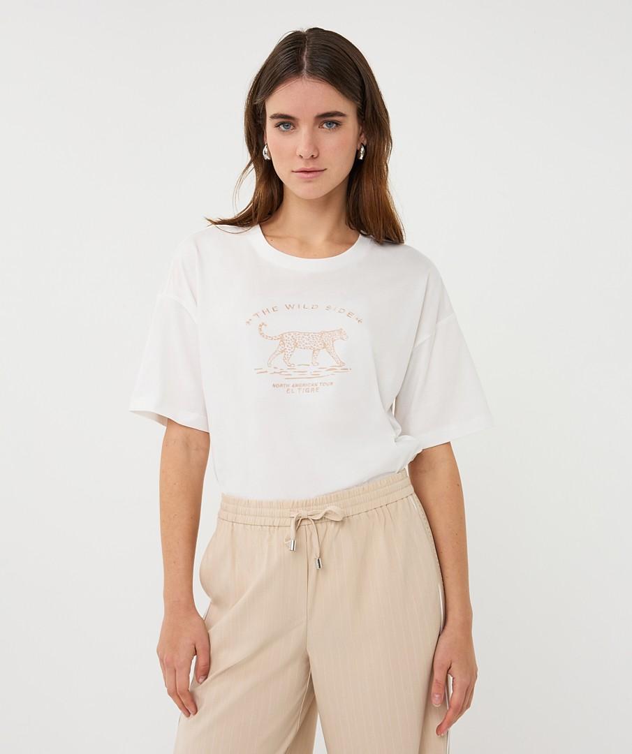 EsQualo T-Shirt SP26.05013 Off-White 1