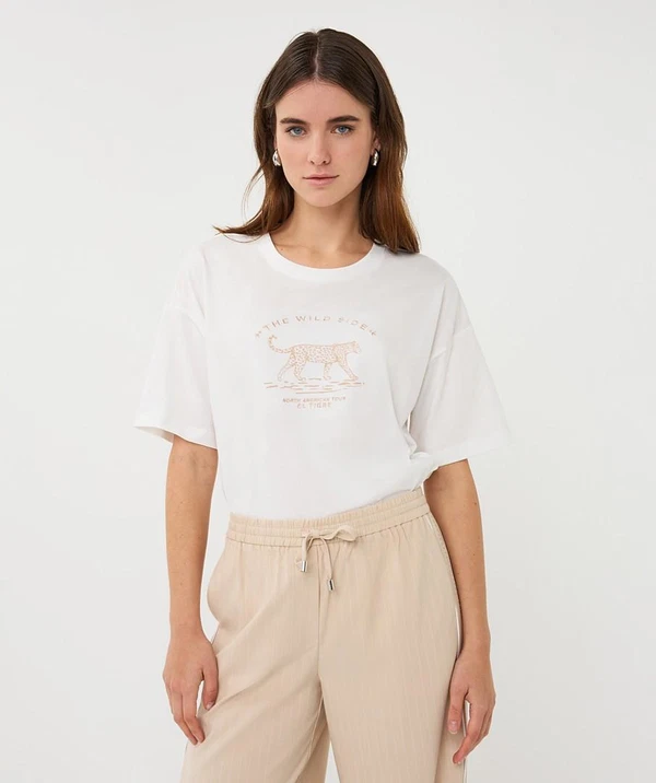 EsQualo T-Shirt SP26.05013 Off-White 1