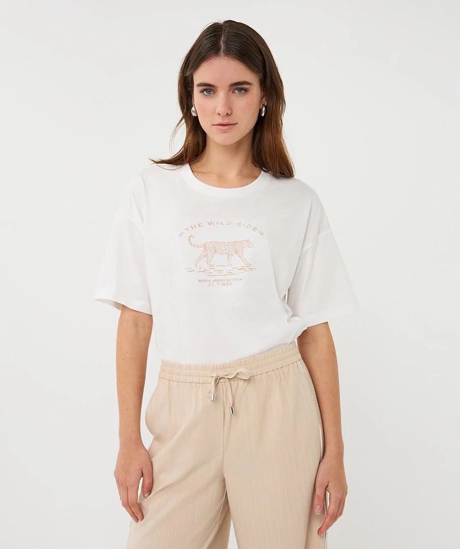 EsQualo T-Shirt SP26.05013 Off-White 1