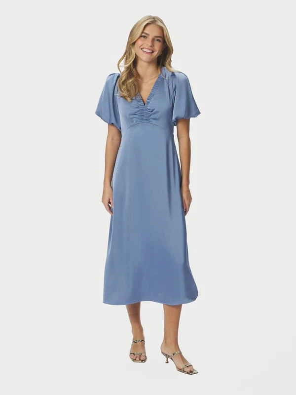 Neo Noir Jurk Illana Blauw 1