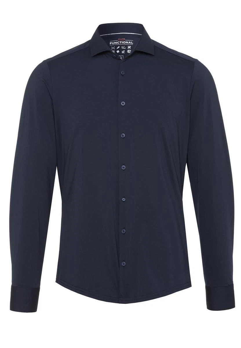 Pure Overhemd 4030-21750 Blauw 2
