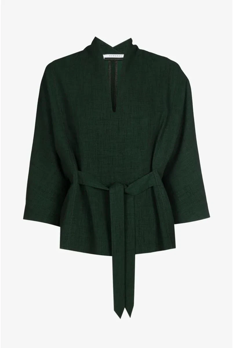 Xandres Blouse Hiliano Groen 2