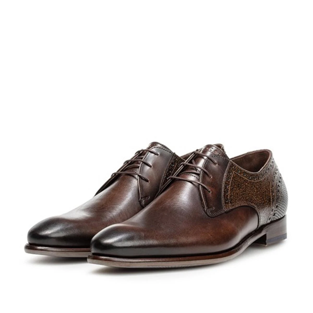 Floris van Bommel Veterschoenen De Stapper 39.80 Bruin 2