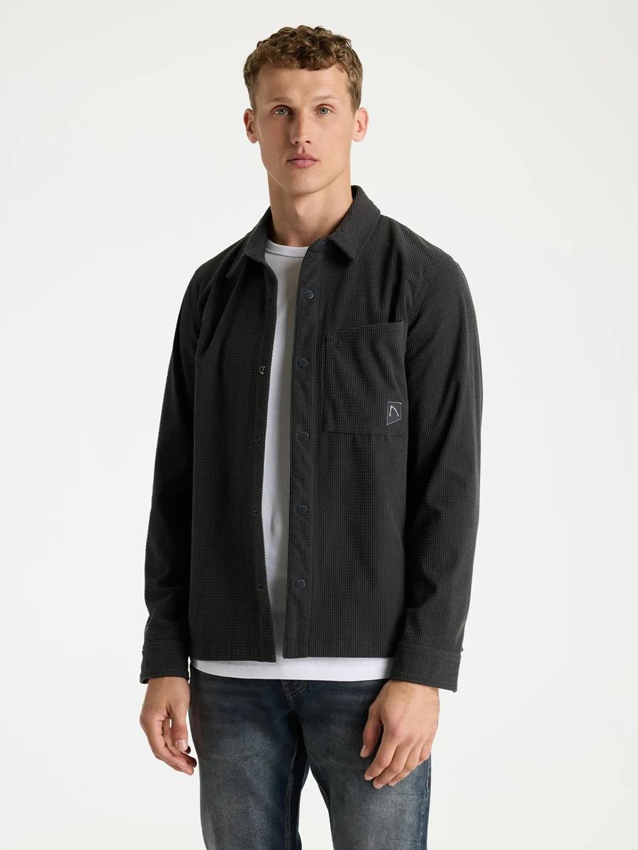 CHASIN Overshirt Axel Zwart 1