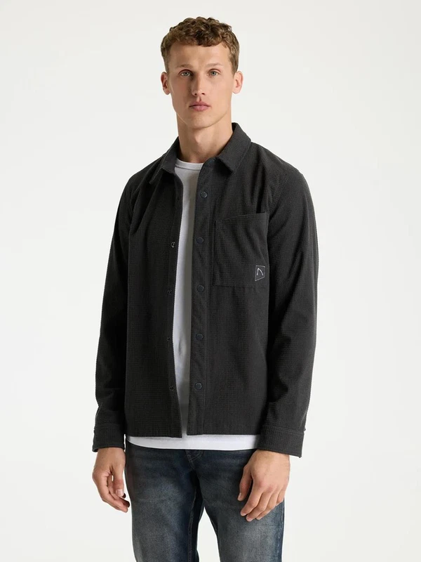 CHASIN Overshirt Axel Zwart 1