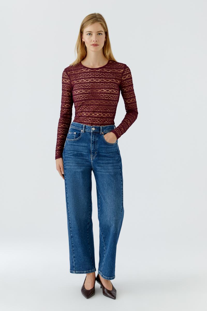 Oui T-Shirt 0099899 Rood 5