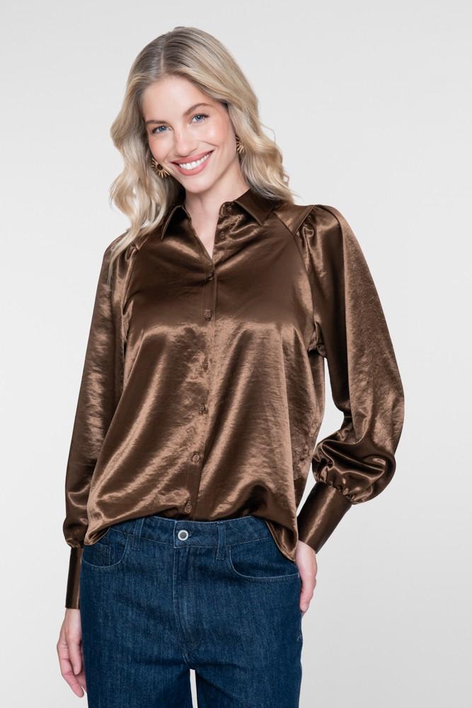 Geisha Blouse 63855-21 Bruin 1