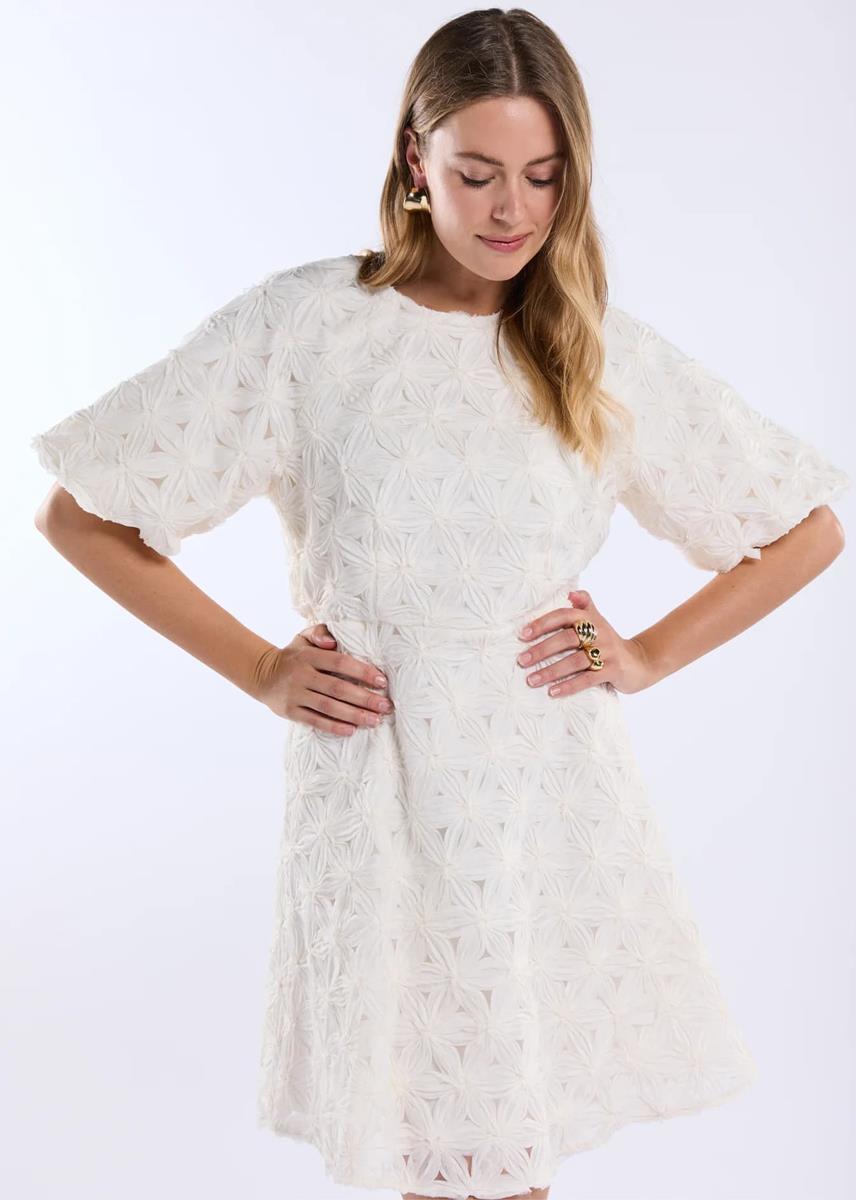 Freebird Jurk Dottie Off-White 3