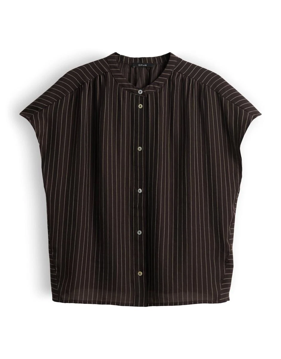 OPUS Blouse Friepe Bruin 2