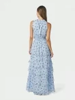 Neo Noir Jurk Marli Big Dot Blauw 3