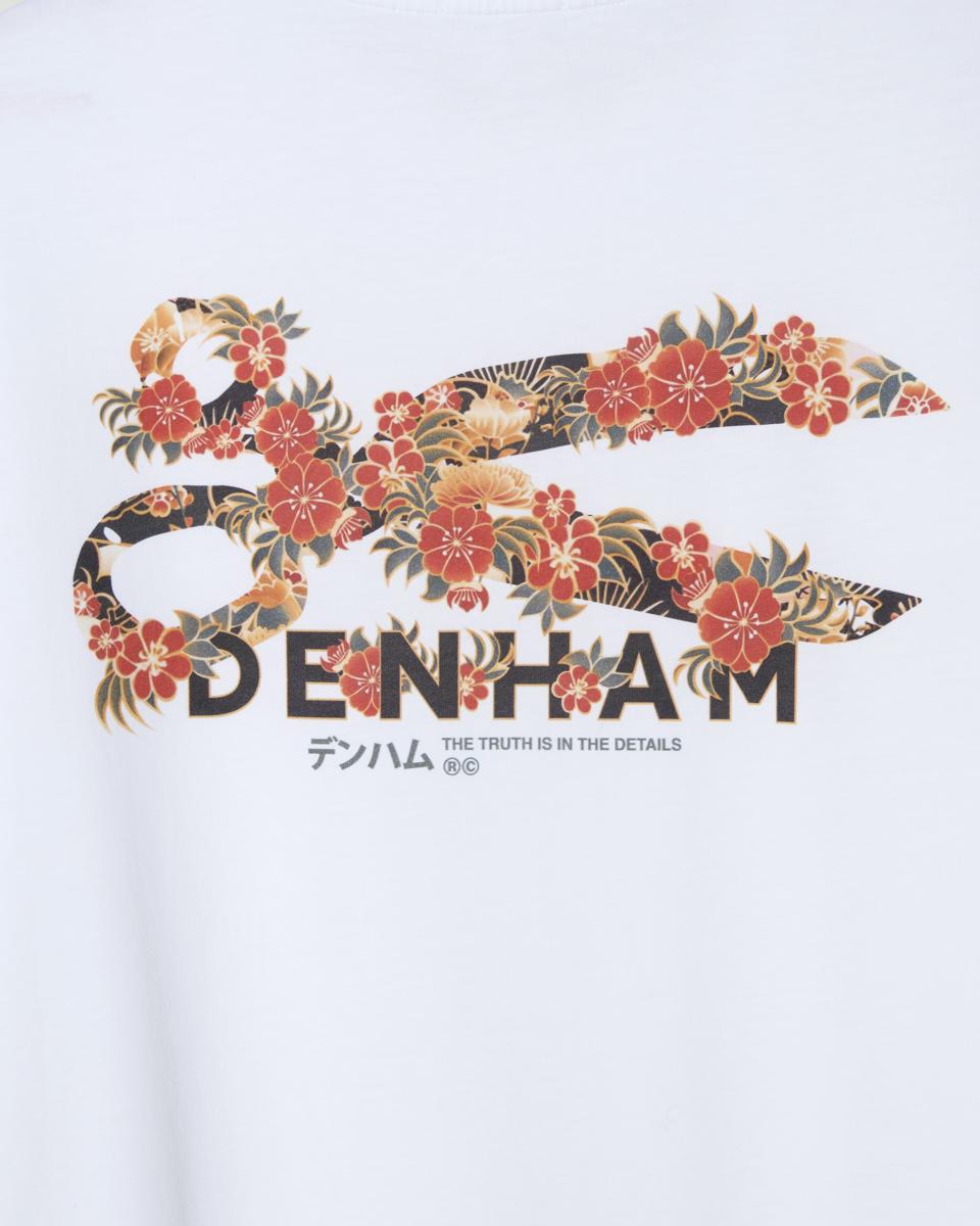 Denham T-Shirt Flowy Wit 5