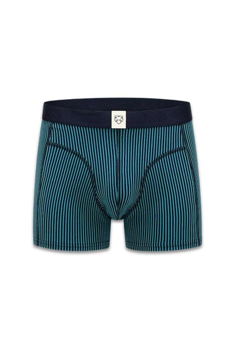 A-dam Boxershort Twotone Stripe Blauw 2