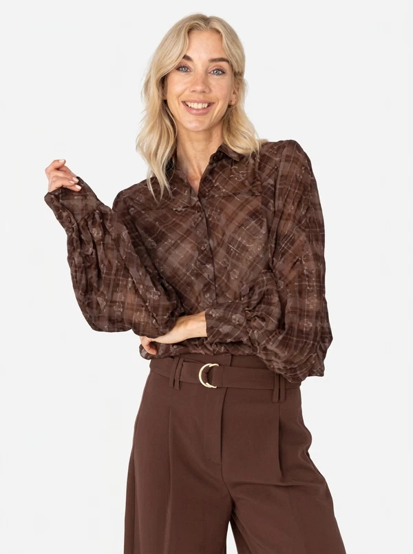 Anna Blouse 80a05-03845 Bruin 1