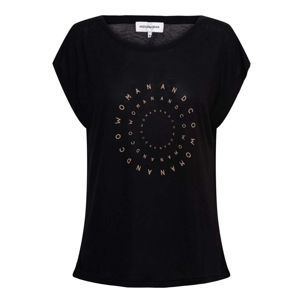 &Co Woman T-Shirt TS274 Zwart 1