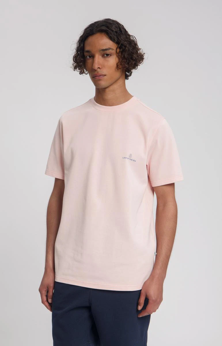 Law of the Sea T-Shirt Law Tee Logo Roze 1