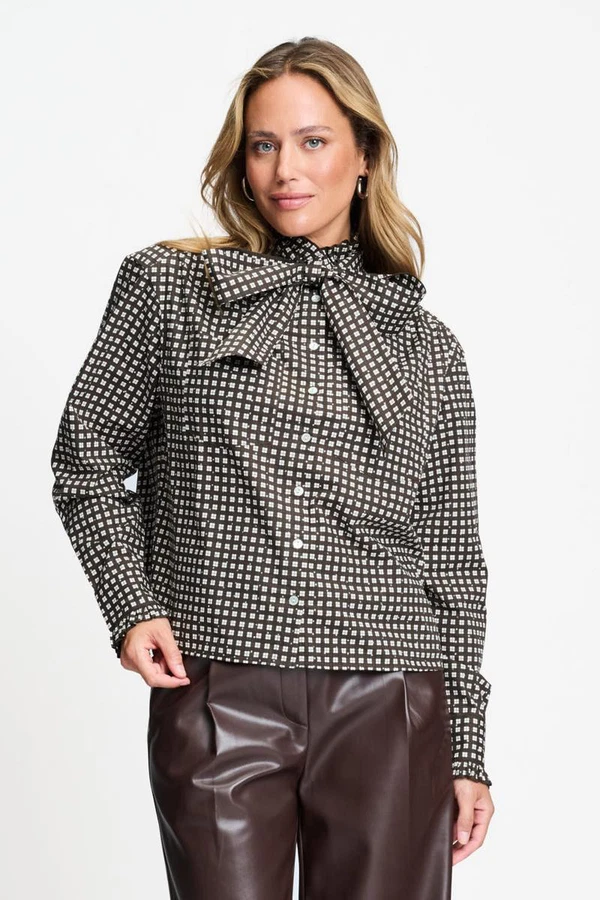 POM Amsterdam Blouse SP9732 Bruin 1
