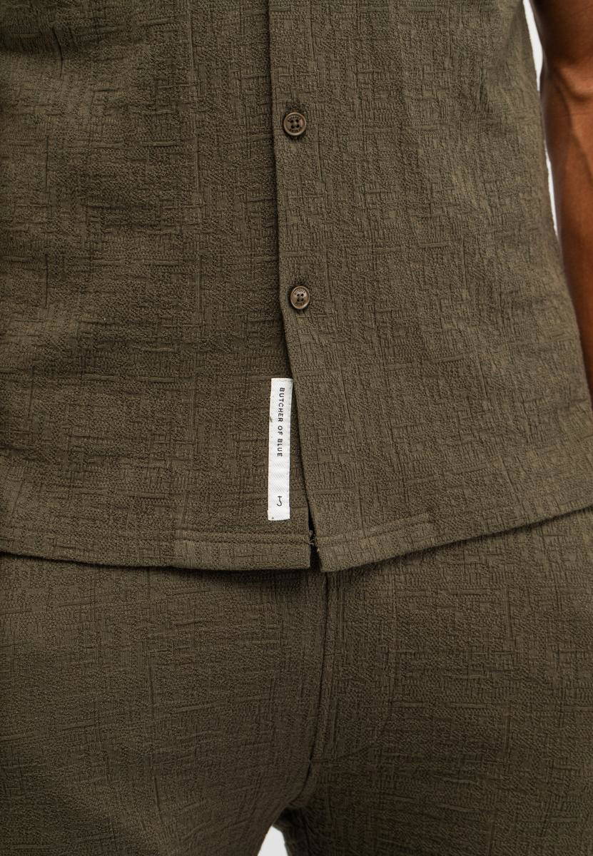 Butcher of Blue Overhemd M2516059 Groen 6