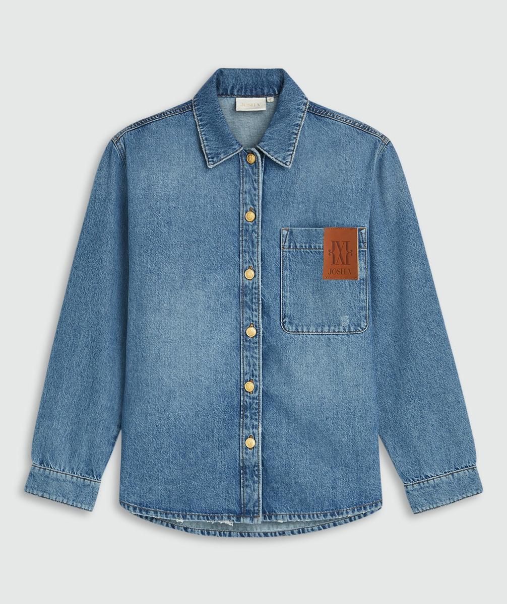 Josh V Blouse JV-2608-0104 Blauw 1