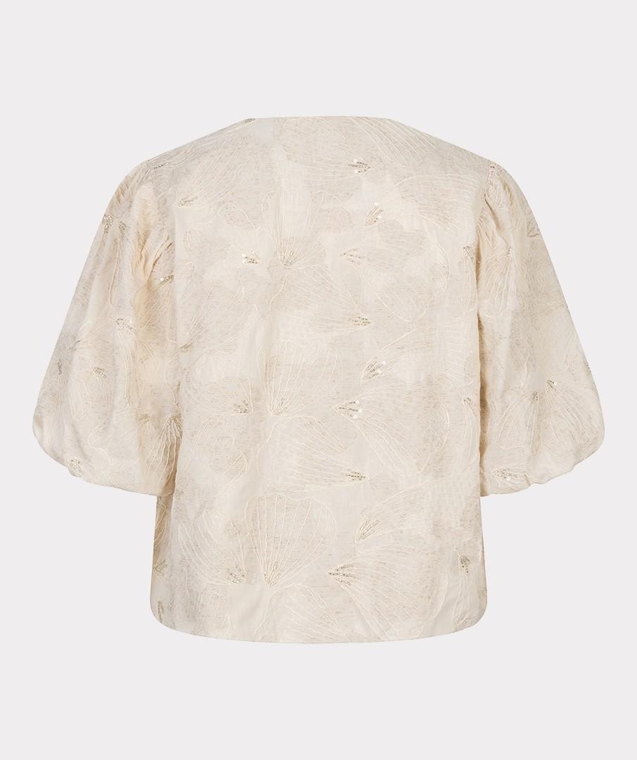 EsQualo Blouse SP26.28005 Beige 4