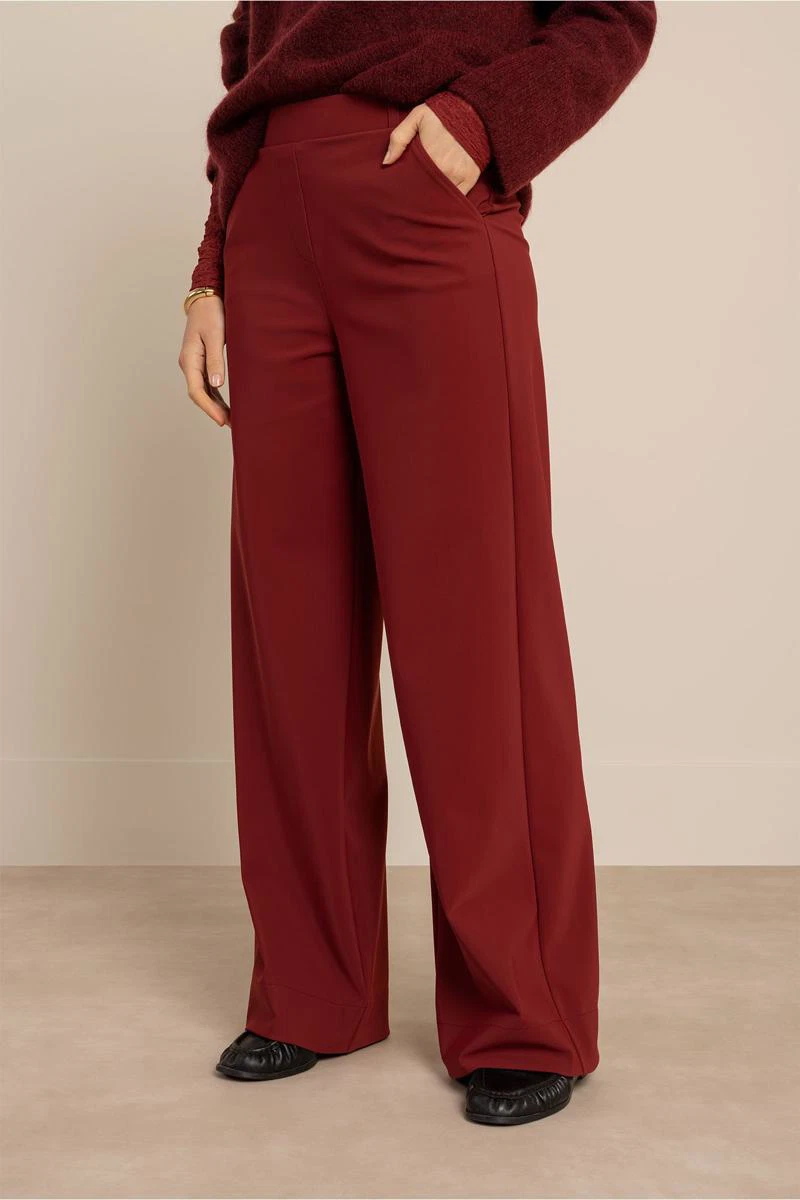 Studio Anneloes Pantalon Lexie bonded trou Rood 3