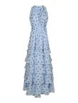 Neo Noir Jurk Marli Big Dot Blauw 2