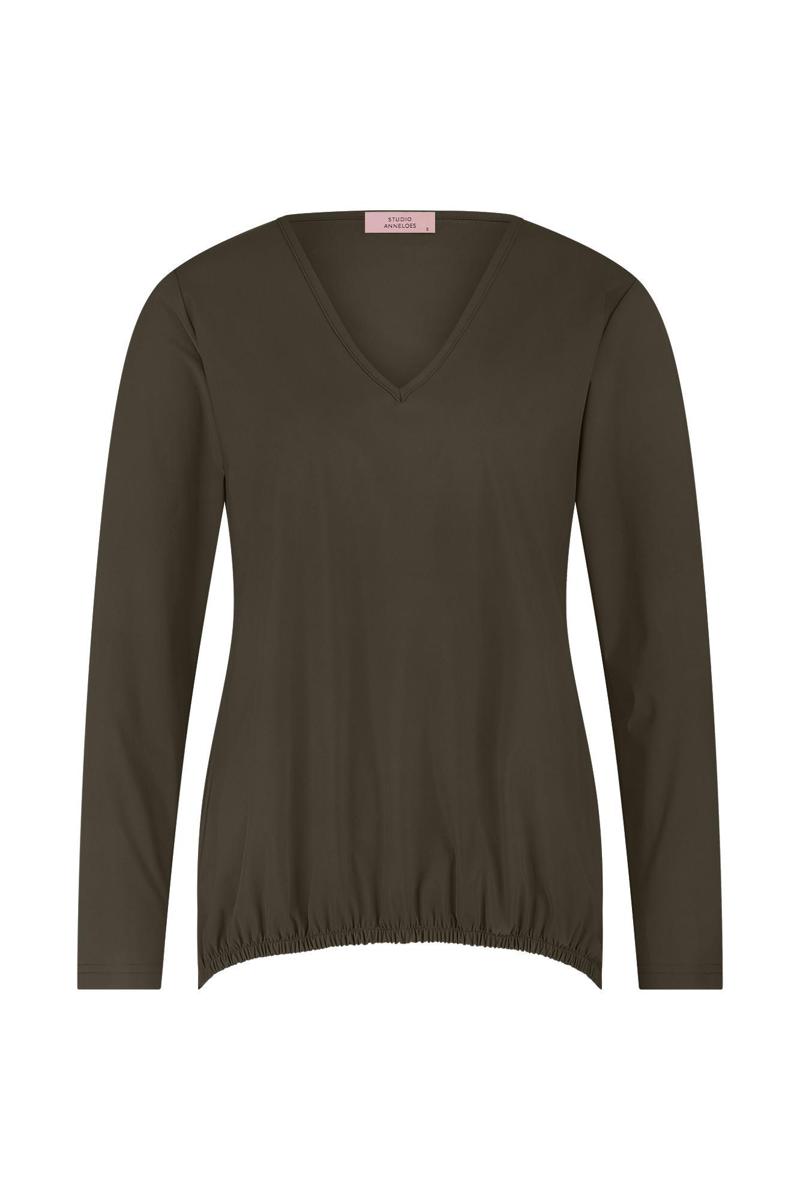 Studio Anneloes Blouse Vicky LS shirt Groen 3