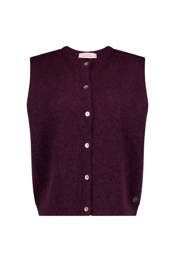 Studio Anneloes Vest Bibi sls cardigan Paars 1