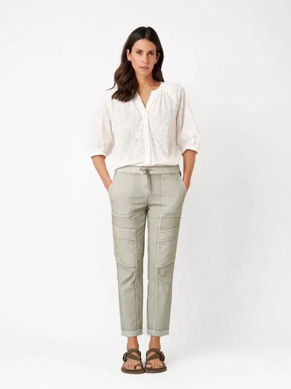 TONI Pantalon Sue Cargo 7/8 27-24/1805-91 Groen 1
