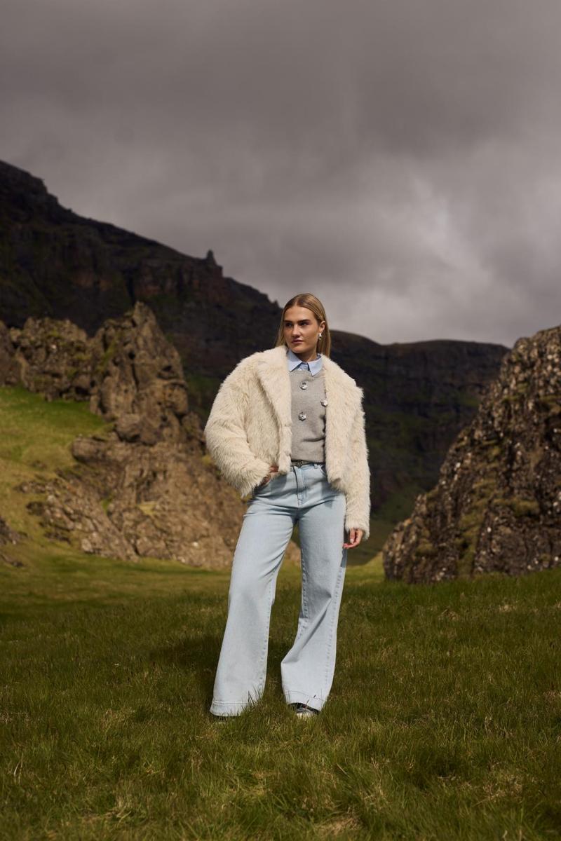 NUKUS Jeans Abby Strass Blauw 4