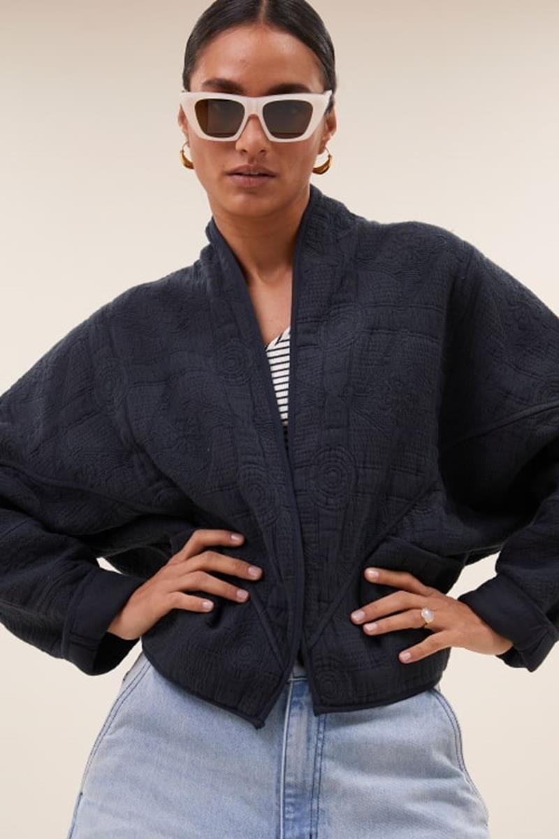 By-Bar Blazer Flora Blauw 1