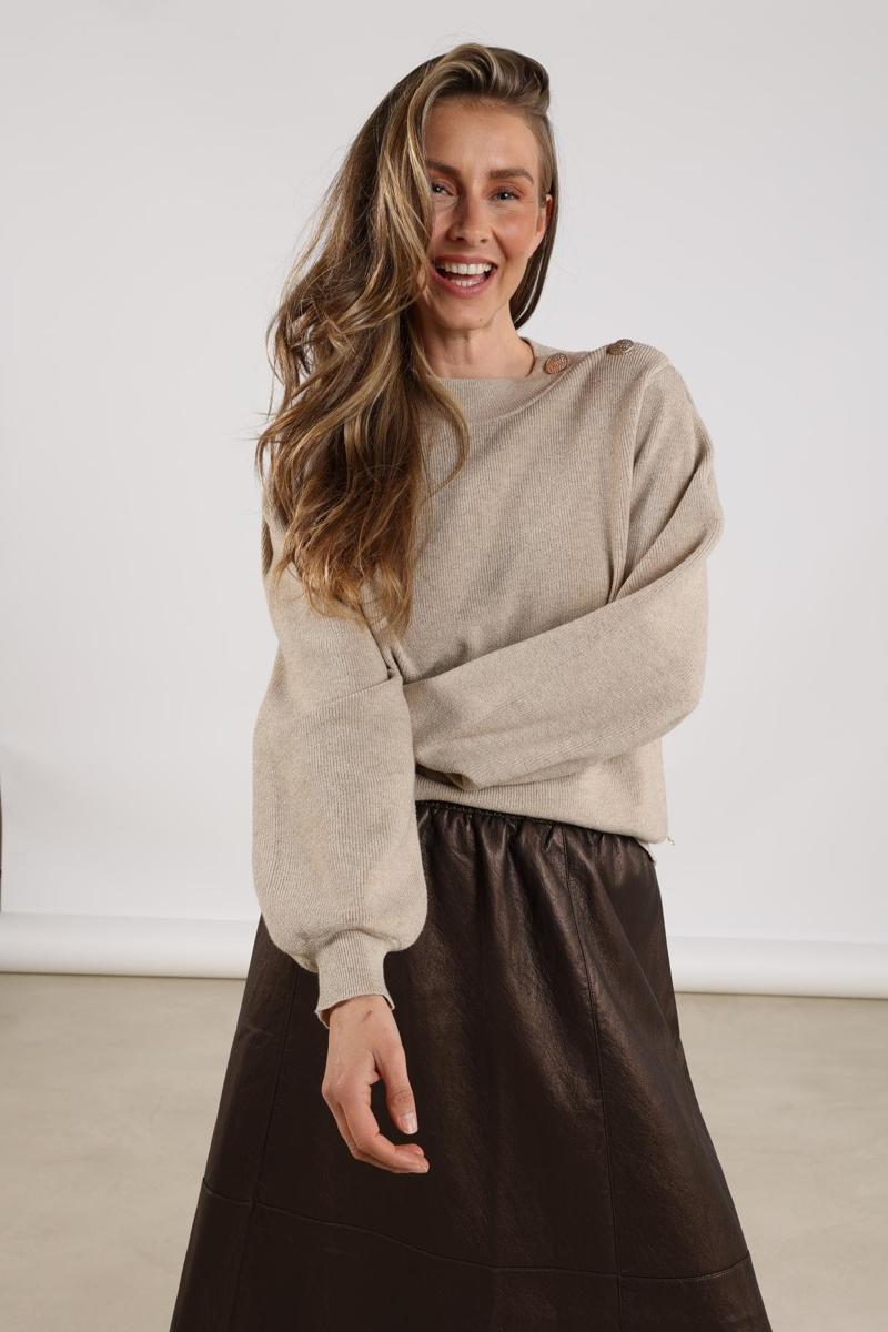 NUKUS Trui Daytona Beige 1