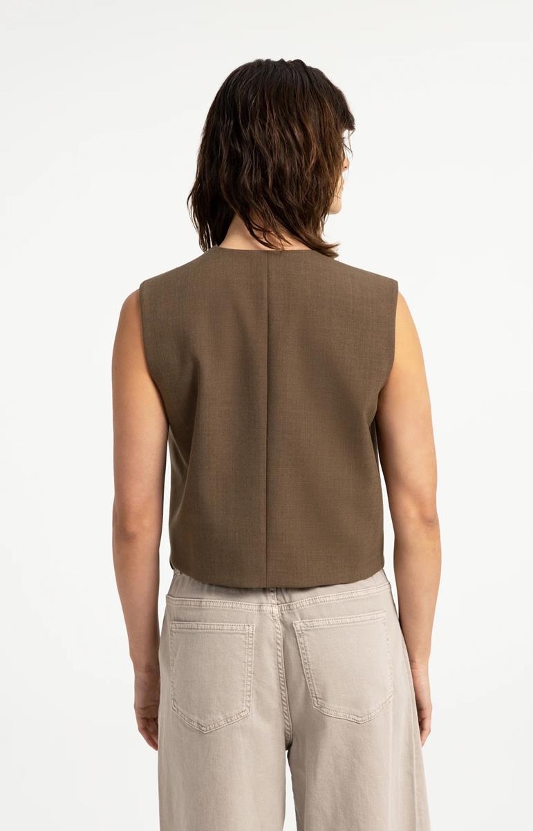 YAYA Gilet 01-521009-608 Bruin 3