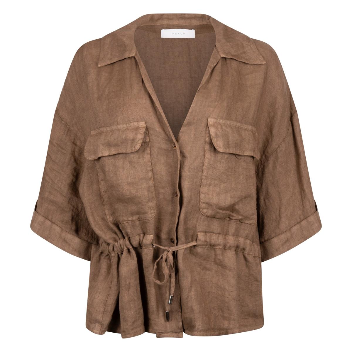 NUKUS Blouse Elma Taupe 2