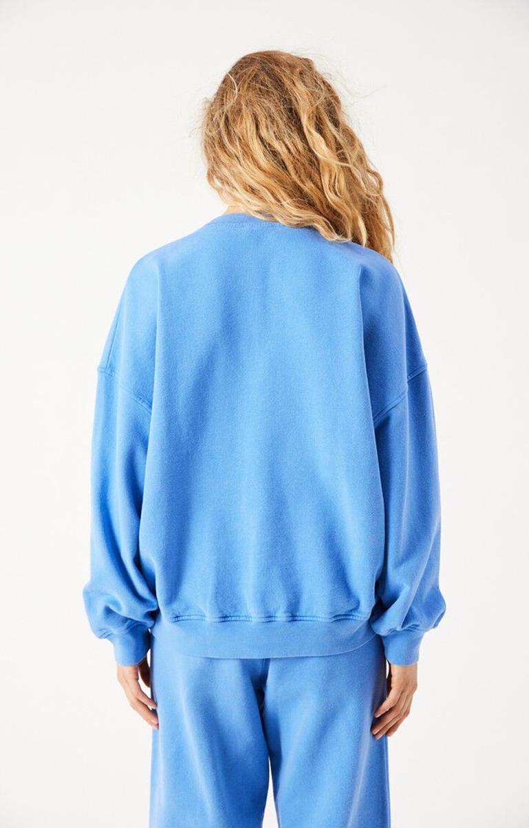 American Vintage Sweater Plizzy Blauw 3